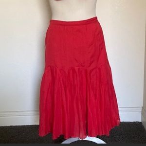 ⭐️Tease Petites Red Flare Midi Skirt